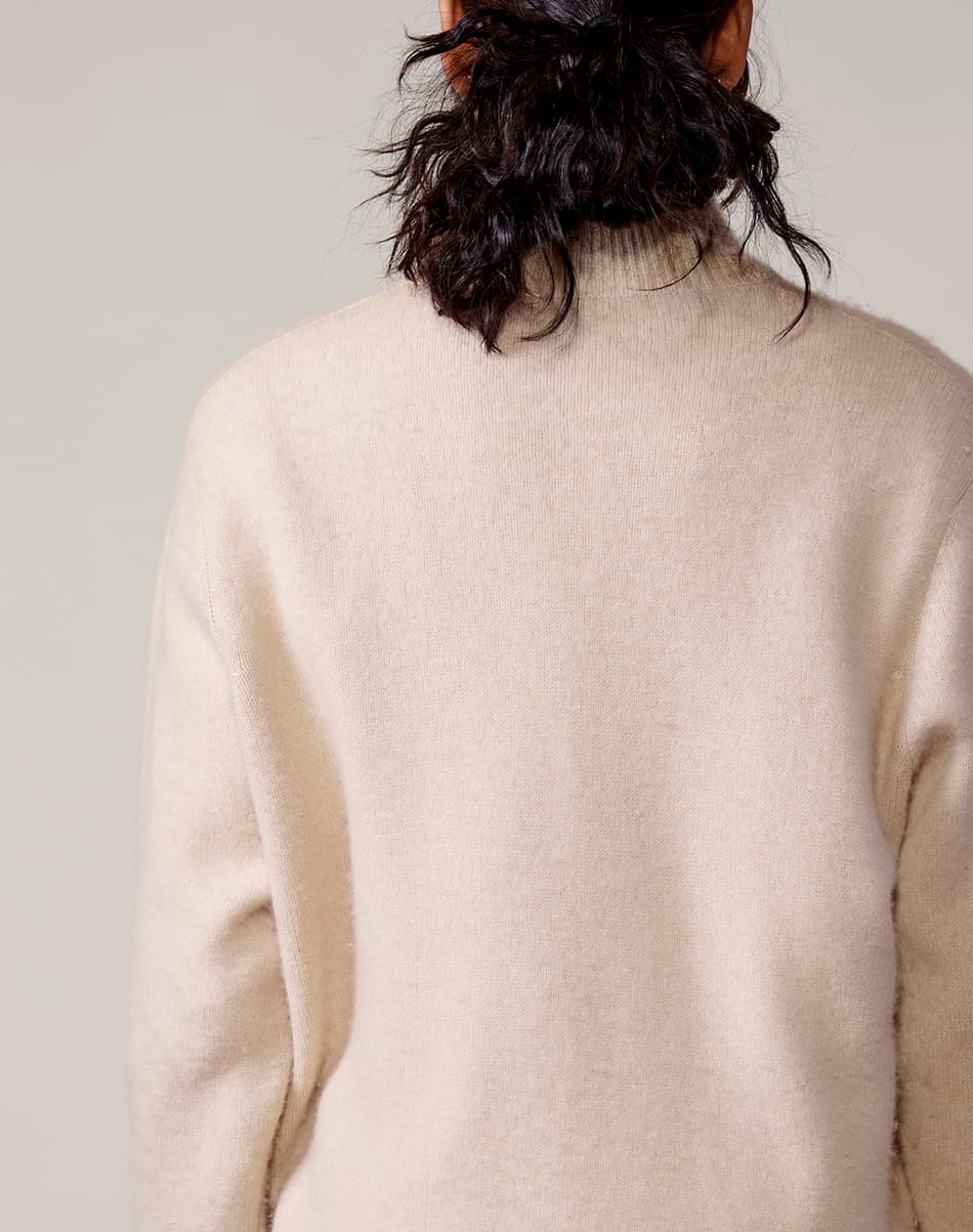 Ivory Cream Pure Cashmere Cardigan 5